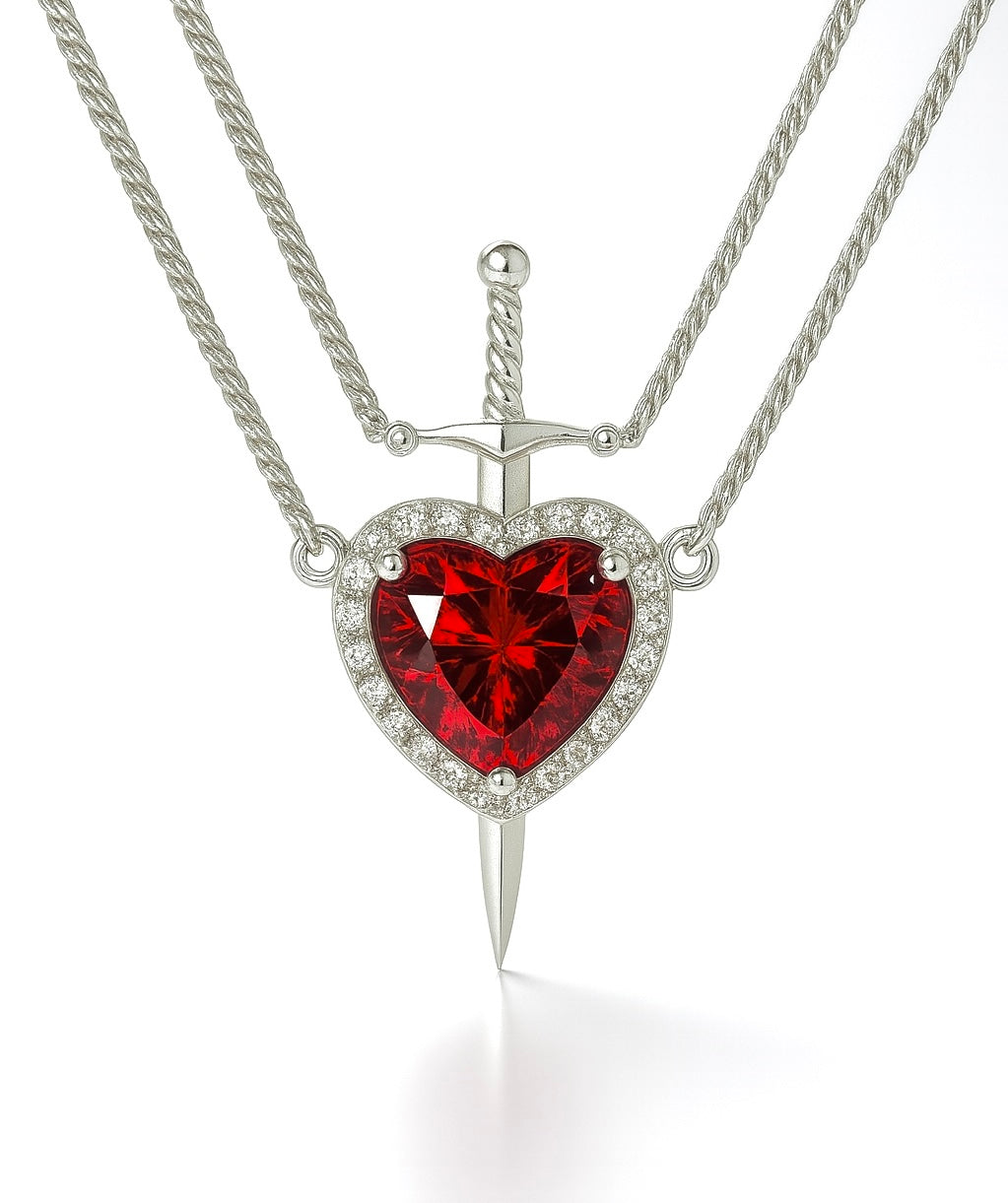 “HEART AND SWORD” Necklace